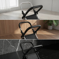Wear Resistant Bumper Bar with PU Leather Cover Comfortable Stroller Bumper Bar Soft Stroller Armrest Convenient for Toddlers
