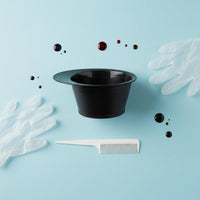 Hair Coloring Bowl with Handle Clear Measurements Hair Dye Bowl Non-Slip Base Dye Container for Colorists