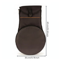 Practice Drum Pad Backpack Adjustable Shoulder Straps Music Accessory Drum Practice Bag Black