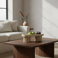 Travertine Tray Modern Minimalist Marble Tray Unique Porous Texture Table Decor for Living Room, Guesthouse
