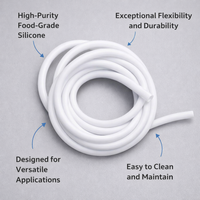 Sauna Machine Replacement Silicone Tubing Sold by Metre, Flexible High Temperature Steam Hose for Home Spa and Room, Custom Length