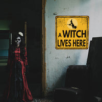 Halloween Warning Sign Wall Decals Self-Adhesive Horror Party Decorations