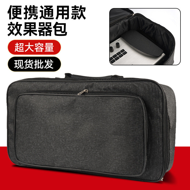 Portable Guitar Effects Pedal Storage Bag, Stainless Steel, for Saxophone Accessories
