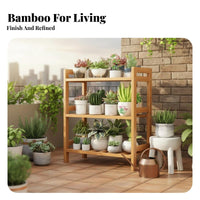 Floor-Standing Multi-Tier Plant Stand Space-Saving Design Tiered Shelf Stable frame Display Rack Indoor and Outdoor Use for Gardeners, homeowners, Book Lovers, Balcony, Living Room, Bedroom, Office