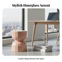 Multi-Functional Hourglass-Shaped Stool Compact Small Seat Modern Design Home Furnishing Versatile for Homeowners, Interior Designers, Entryway, Living Room, Bedroom, Balcony