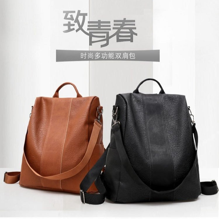 Casual Simple Backpack, 2026 New Style, Anti-theft, Retro Travel
