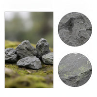 12 Pieces Lightweight Foam Rocks Realistic Fake Rocks Decorative Faux Stone Textured for Landscapers, Decorators, Garden, Courtyard, Indoor Displays