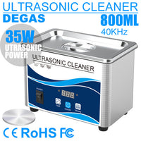 Granbo GA008-UK Ultrasonic Cleaner for Jewelry, Glasses, Dentures, Watches and Circuit Boards, 50W, 40kHz, Home Use