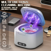 Ultrasonic Jewelry Cleaner for Dentures, Jewelry, Watch Bands - Mini Portable Home Use, US Plug