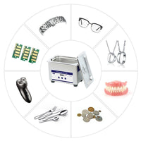 Compact Ultrasonic Cleaner for Glasses, Jewelry, Watches, and Dentures
