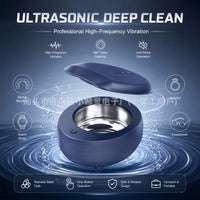 Ultrasonic Cleaner for Dentures, Jewelry, Watches, Contact Lenses, and Toothbrushes (US Plug)