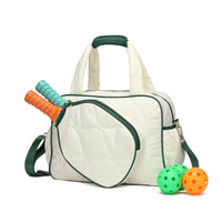 Multi-functional Pickleball Tennis Badminton Racket Bag with Waterproof Canvas