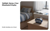 Multi-Functional Wireless Alarm Speaker Bluetooth Connectivity Digital timepiece high-volume Volume Smart Gadget Deep Bass for Students, profound Sleepers, Office Workers, Bedroom, Dorm Room, Nightstand, Desk