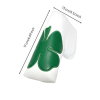 10 Pieces Long-Lasting Protection Club Cover Set Shielded Putter Headcover PU Leather Golf Club Head Cover Hook-and-Loop Closure for Golfers, Driving Range