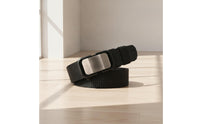 Nylon Web Belt Adjustable Belt with Automatic Buckle No-Hole for Men, Daily Wear, Jeans, Travel