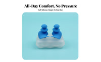 Waterproof Swimming Earplugs Comfortable Fit Silicone Earplugs Washable Hearing Protection for Light Ers, Commuters, Focusing, Travel, Concerts