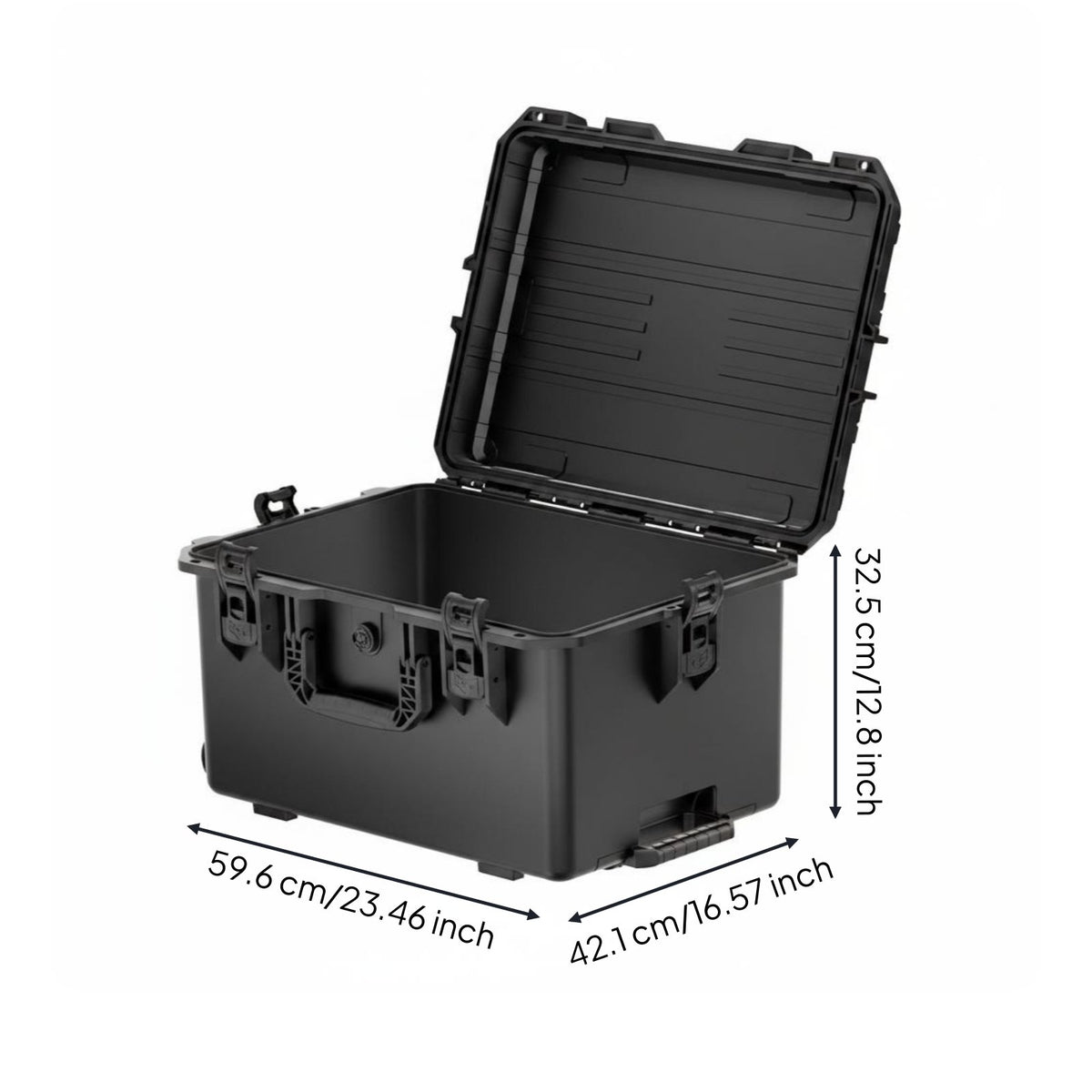 Large Capacity Rolling Camera Hard Case Heavy-Duty Waterproof Camera Hard Case Portable Safeguarding Box Wheels for Outdoor