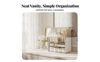 Desktop Makeup organizer with Drawers particle-proofresistant Multi-Compartment cosmetics organizer