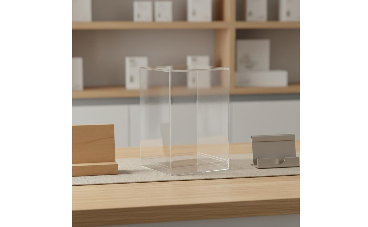 Clear Acrylic Display Box Guarding Dustproof Acrylic Box Removable Lid Stuffed Doll Display Case
