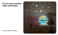 Augmented Reality AR Globe Display Early Education Tool Interactive Star Display Globe Easy-Read Map for Children, Playroom, Classroom, Home