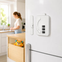 Password Change Tool Included 3-Digit Combination Lock Easy to Install Self-Adhesive Lock