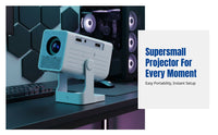 Mini Projector, P12 Portable Home Theater, 1080P Full HD, Sleek Design, New Year Gift, Multi-Scene Use