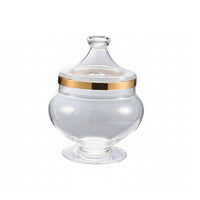 Dry Food Pedestal Storage Jar Fitted Lid for Kitchen, Pantry