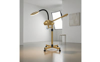 2-in-1 Facial Steamer with Magnifying Lamp Professional Standing Facial Steamer Salon-Level Adjustable for Estheticians, Beauticians, Salons, Spas, Beauty Studios
