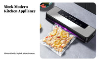 Dry and Wet Foods Vacuum Sealing Machine English Control Panel Countertop Vacuum Sealer
