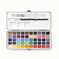 Watercolor Paint Set Solid Watercolor Set with Metal Tin Art Supplies for Artists, Classroom
