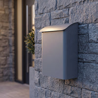 Wall Mount Mailbox Flat Backed Wall Mount Mailbox Low Profile Letterbox for Entryway