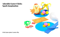 DIY Easter Chick Craft Kit Handmade Gift Kids Easter Art Activity Soft Tuft Chick Making Set Encourages Creativity