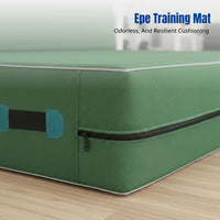 Premium Thick Padding Foldable Gymnastics Mat dense Foam 4-Panel Folding Mat Portable Training Pad Multi-Purpose for Students, Martial Artists, School, fitness, Home, Playroom
