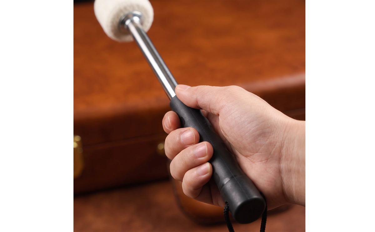 2 Pieces Drum Mallets with Wrist Cord Non-Slip Drum Mallets with Felt Heads Drumsticks for Drummers, Concerts
