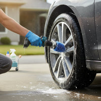 Professional Car Cleaning Kit with Drill Brushes Complete Drill Brush Set Soft Wheel Brush Portable for Garage