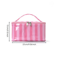 Transparent Cosmetic Bag Water-Resistant Transparent Toiletry Bag Toiletry Case with Zipper Lightweight for Travelers