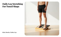 Solid Wood Adjustable Wooden Slant Board Improves Flexibility Leg Stretching Board Non-Slip Surface Wooden Calf Stretcher Stable Triangular Structure for Runners, Athletes, Home Gym, Office