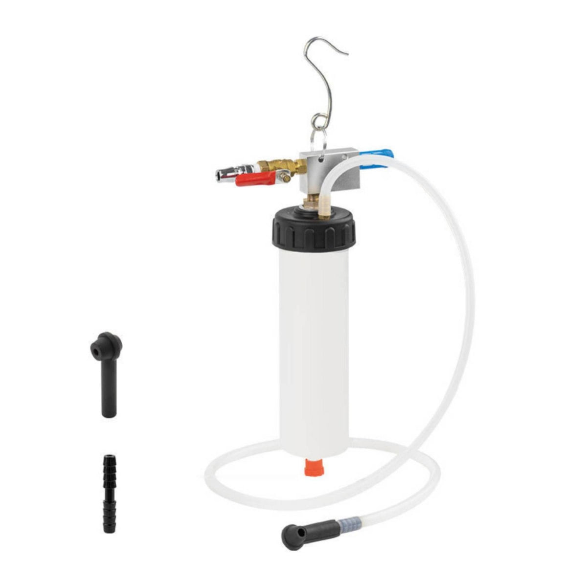 Transparent Brake Fluid Extractor Compact Pneumatic Fluid Extractor Handheld Oil Change Machine Wide Compatibility for Garage, Workshop