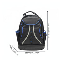 Electrician Tool Backpack Multiple Pockets Heavy Duty Tool Backpack Reinforced Bottom for Construction Site