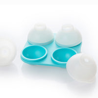 Silicone Sphere Ice Cube Mold, 4-Cavity Food-Grade Ice Ball Maker for Whiskey and Cocktails