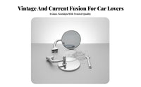 Retro Car Mirror Stainless Steel Vintage Car Side Mirror Automotive Part for Performance Rod Builders