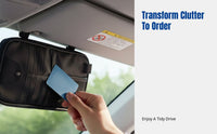 Car Sun Visor Organizer, Multi-Functional Storage Bag, Card Holder, Pen Pouch, CD Sleeve, Document Pocket