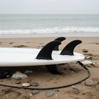 3 Pieces Fiberglass Reinforced Thruster Fin Set Long-Lasting Nylon Plastic FCS Type Fins for Surfers