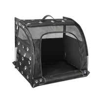 Portable Folding Soft Dog Crate Compact Folding Dog Crate Secure Pet Carrier with Mesh Panels for Cats