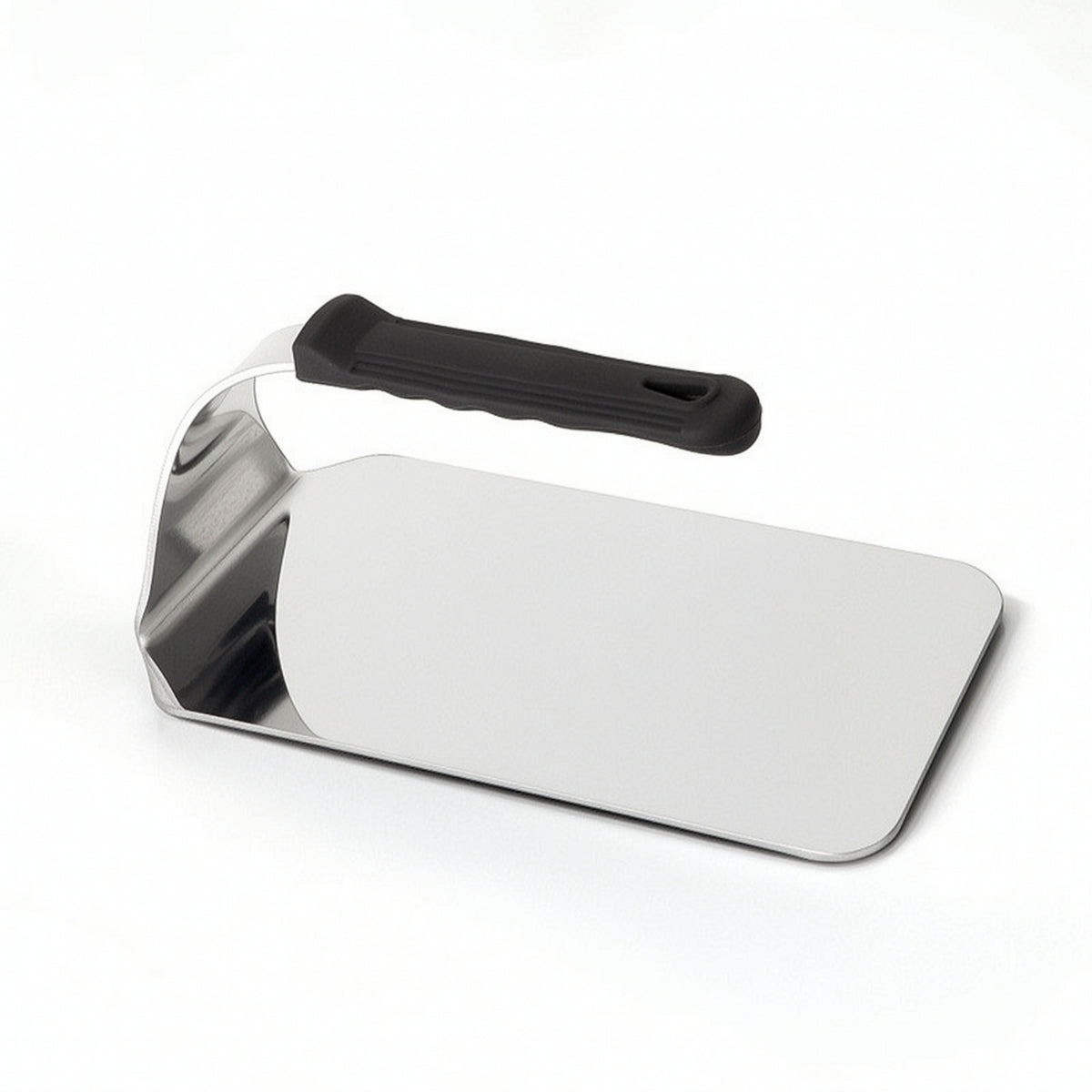 Meat Press with Silicone Handle Rectangular Burger Press Flat for Grill Masters