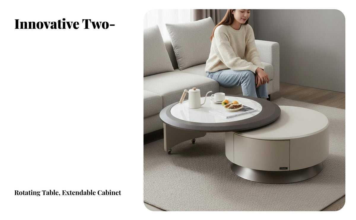 2 Pieces strengthened glass top Extendable TV Stand and Coffee Table Set Modern and design Coffee Table and TV Stand Set With Storage Drawers Living Room Furniture for Families, property owners, Interior Design aficionados, Lounge Area
