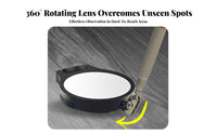 Under Vehicle Inspection Mirror Portable and Lightweight Telescoping Inspection Mirror Hand Tool Replaceable Battery