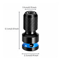 Multi-Function 1/2 Inch to 1/4 Inch Hex Adapter Secure Fit Quick Release Adapter Chuck Strong Grip Quick Release Chuck Converter Wear Resistant for Repair, Workshop, Construction