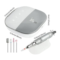 Electric Manicure Drill Low Noise Nail Polishing Machine Digital Display Display Electric Nail File for Professionals