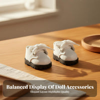 10cm Miniature Doll Shoes Adorable Shoes Realistic Boots for Hobbyists